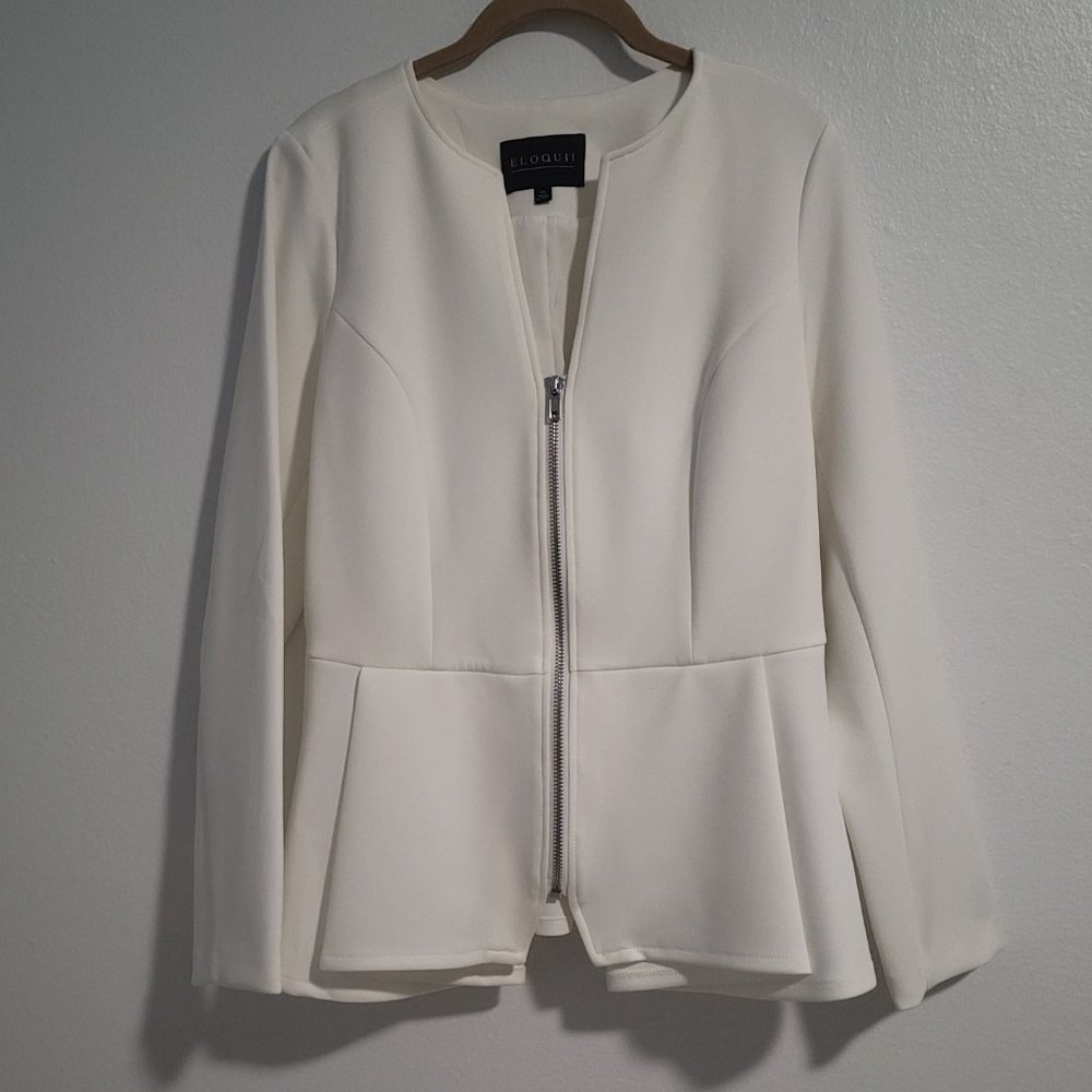Eloquii Zip Up Blazer Size 14 (NWT)